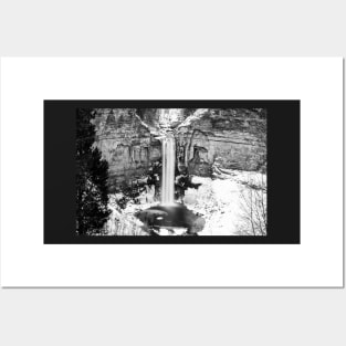 Taughannock Falls Trumansburg NY Winter Snow Posters and Art